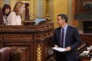 Pedro Sánchez, en el pleno del Congreso de los Diputados.-JOSE LUIS ROCA
