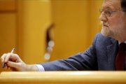 Mariano Rajoy, el pasado martes en el Senado.-JOSÉ LUIS ROCA