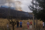 Imagen del incendio en Monasterio de Rodilla. ECB