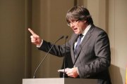 VCarles Puigdemont, en un acto en Bruselas.-/ LAURA POUS (ACN)