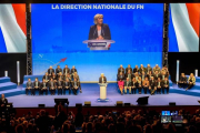 Marine Le Pen interviene en el congreso del Frente Nacional en Lille.-AFP / PHILIPPE HUGUEN