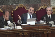 El tribunal que juzga a los líderes del ’procés’, presidido por Manuel Marchena.-EFE