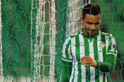 El delantero bético Rubén Castro, durante un partido en el Benito Villamarín.-Foto: AFP/ JORGE GUERRERO