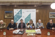 Un momento de la prsentación de la campaña de ayuda a Banco de Alimentos.-S. O.