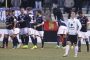 Imagen del encuentro que disputaron el Burgos y el Boiro en la primera vuelta.-SANTI OTERO
