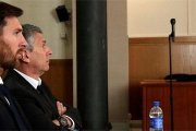 Leo Messi, en junio, a su llegada a la Audiencia de Barcelona para asistir al juicio.-RICARD CUGAT