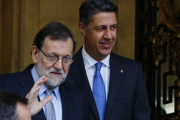 Mariano Rajoy y Xabier García Albiol, durante un reciente encuentro en Madrid.-AGUSTÍN CATALÁN