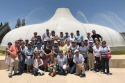 Uno de los grupos que Gumiel ha guiado este verano por los lugares Santos de Israel.-ECB