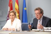 La vicepresidenta y portavoz de la Junta de Castilla y León, Rosa Valdeón, y el consejero de la Presidencia, José Antonio de Santiago-Juárez, comparecen en rueda de prensa posterior al Consejo de Gobierno-ICAL