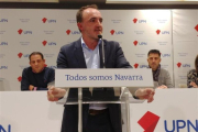 El candidato de Navarra Suma a la Presidencia del Gobierno foral y líder de UPN, Javier Esparza.-EL PERIÓDICO