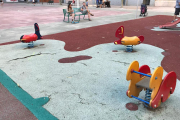 Imagen de la zona infantil ubicada en la plaza Cristóbal Colón.-ECB