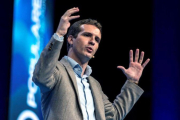 El líder del PP, Pablo Casado, en un acto en Murcia.-CRISTÓBAL OSETE (EFE)