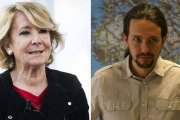 Esperanza Aguirre y Pablo Iglesias.-