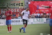 Borja Sánchez celebra un gol.-BURGOS CF