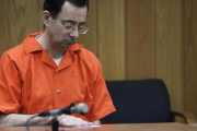 Larry Nassar, durante el último juicio.-AP / MATTHEW DAE SMITH