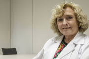 La doctora Mercedes Goñi en la Unidad de Hemetología del Hospital Universitario de Burgos.-Santi Otero