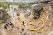 Trabajos realizados el año pasado en Cueva Fantasma.  RAÚL G. OCHOA