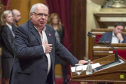 Lluís Rabell en el Parlament.-FERRAN SENDRA