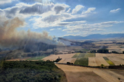 Imagen del incendio en Orón del 29 de julio. NATURALEZACYL