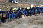 Concentración en el asentamiento judío de Amoná ante la inminencia de la evacuación.-
