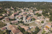 Foto aérea de la localidad de San Adrián de Juarros.-ISRAEL L. MURILLO