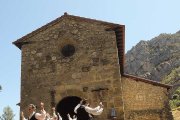 Antecuvia actuó en la campa de la ermita.-G. G.