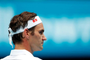 Roger Federer, durante su victoria en segunda ronda de Australia.-EPA
