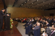 Un momento de la celebración del cuarenta aniversario de la UCI, que se celebró en la Casa del Cordón.-SANTI OTERO