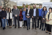 De izquierda a derecha: Alejandro Vázquez, Virginia Arnáiz, Cristina Barragán, Mónica García, Juan Manuel Romo, Juan Vicente Herrera, Inmaculada Sierra, Ángel Ibáñez, Ana Isabel Ruiz, Irene Cortés, Máximo López, Arturo Pascual, Marta Pilar Arroyo y Pilar-SANTI OTERO