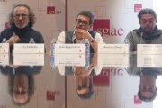Teo Cardalda, José Ángel Hevia y Antonio Onetti, el pasado 18 de diciembre en la SGAE-JOSÉ LUIS ROCA