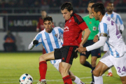 Imagen del encuentro copero que jugó el Mirandés contra el Málaga el pasado jueves.-SANTI OTERO