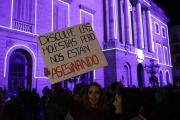 Acto contra la violencia machista en Barcelona.-FERRAN NADEU