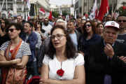 Protesta en Atenas de los afiliados al sindicato comunista PAME.-AP / Yorgos Karahalis