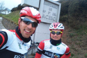 Ibai Salas (izquierda) e Igor Merino han estado inspeccionando las etapas esta semana.-