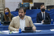 Jorge Berzosa durante una intervención en el Pleno municipal. SANTI OTERO