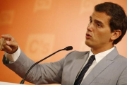 Albert Rivera, líder de Ciudadanos y candidato a la presidencia de España, en una reciente rueda de prensa.-EFE / ALEJANDRO GARCÍA