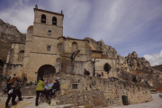 La iglesia se ubica en la ruta de Bayona por lo que es paso obligado de peregrinos.-G.G.