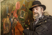 Revilla XII, junto a un díptico de 1987 en el que, aunque con una paleta más oscura, ya se ve su huella.-Santi Otero