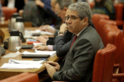 El portavoz del PDECat en el Congreso, Francesc Homs, en una comisión de la Cámara baja.-JOSE LUIS ROCA