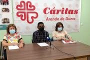 Presentación de la memoria de Cáritas. L.V.