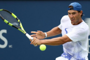 Nadal, entrenándose en Quebec este lunes para preparar la Rogers Cup-JEAN-YVES AHERN (USATODAY SPORTS)