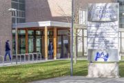 Acceso a la Escuela Politécnica de la Universidad de Burgos en su sede de La Milanera . ISRAEL L. MURILLO
