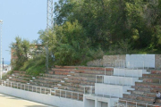 Gradas del campo del Satalia.-ALBERT BERTRAN