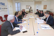 La reunión entre ambas entidades tuvo lugar en la mañana de ayer en la sede de los empresarios en la capital.-R. O.