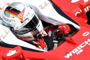 Sebastian Vettel, a los mandos de su Ferrari hoy en Monza.-EFE / DANIEL DAL ZENNARO