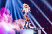 Lady Gaga, en su actuación en la Super Bowl.-CHRISTOPHER POLK