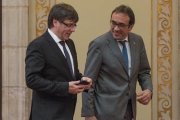 Puigdemont y Rull, el pasado julio, en Barcelona.-/ FERRAN SENDRA
