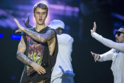 Concierto de Justin Bieber en el Palau Sant Jordi de Barcelona.-