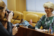 Esperanza Aguirre comparece en la comisión de investigación de la corrupción en la Comunidad de Madrid.-AGUSTÍN CATALÁN