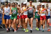 Álvaro Martín, en el grupo delantero, antes de destacarse y ganar el título europeo en Berlín.-AFP / ANDREJ ISAKOVIC